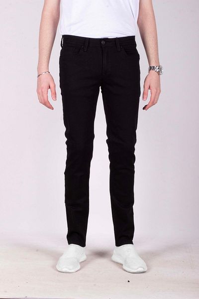 NCS Men's Jeans Slim Fit Black Straight Leg 5 Pocket Jean Jeans 2228 6134