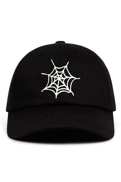 Köstebek Black Spider Web Hat