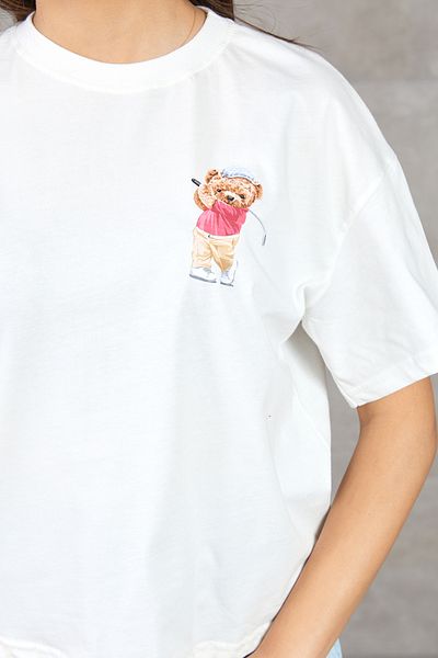 DPARİS Teddy Bear Printed T-shirt