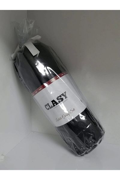 Clasy Black Ranforce Elastic Single Sheet Set