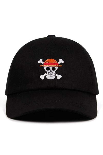 Köstebek Black Anime One Piece Logo Hat