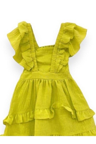 Çikoby Κοριτσίστικο φόρεμα με λουράκι υφαντό εξώπλατο