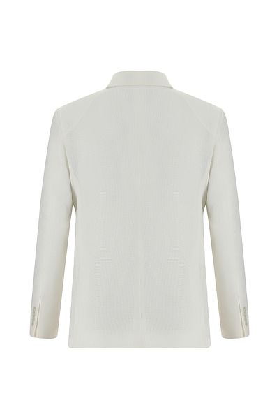 Abdullah Kiğılı Patterned Linen Slim Fit Jacket