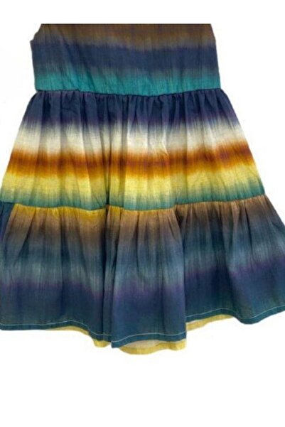 Çikoby Rochie de fetiță cu bretele cu model