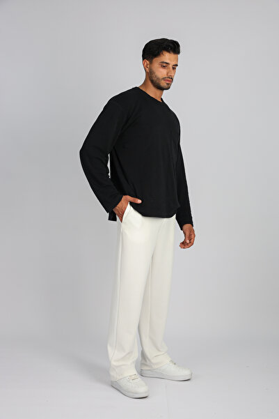 JAKOTTO Likralı Rahat Kesim Beli Lastikli Baggy Pantolon