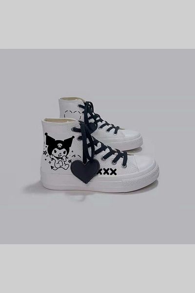 archiepet Cute Kuromix Special Designed Girls' Shoes with Heart and Laces