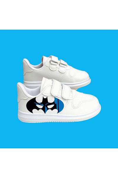 archiepet White Boy's Shoes with Eye Detail