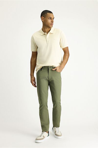 Kiğılı Slim Fit Slim Fit Lycra Canvas / Chino Trousers