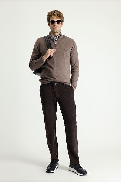 Kiğılı Slim Fit Slim Fit Lycra Velvet Trousers