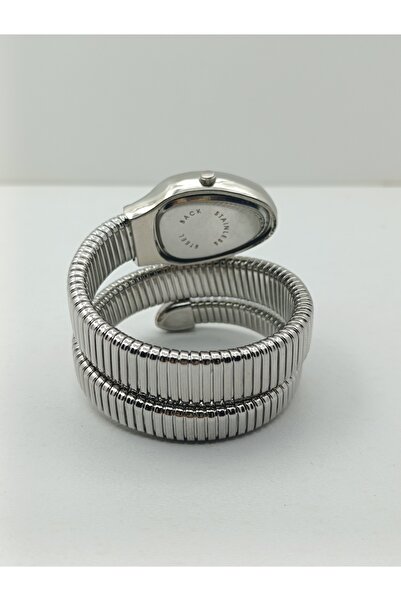 SKMİ Polo White Snake Model, Wrapped Watch, Women's Wristwatch