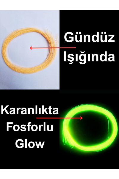 eagenset Turuncu Fosforlu Karanlıkta Parlayan Glow Luminous in Dark Ultraviyo...