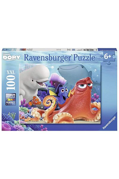 RAVENSBURGER 100 قطعة من ألغاز ديزني دورى XXL، ألغاز دورى للأطفال من سن 6 سنوات فما فوق