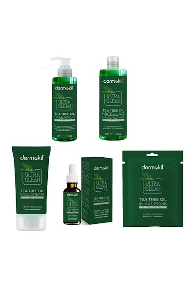 Dermokil Tea Tree Series Skin Care 5-Piece Advantage Set