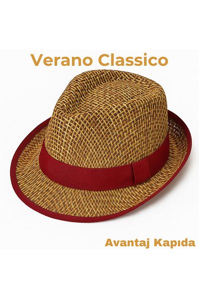 Avantaj Kapıda Verano Uomo Premium Summer Fedora Hat – Breathable, Anti-Sweat, Beach and City Style