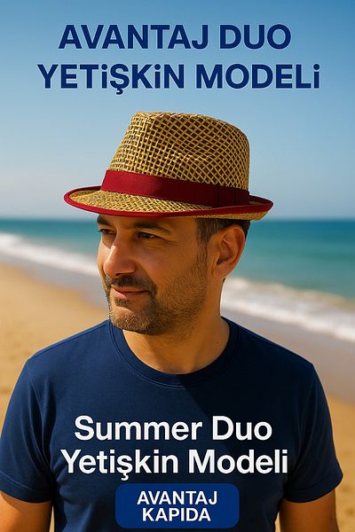 Avantaj Kapıda Verano Uomo Premium Summer Fedora Hat – Breathable, Anti-Sweat, Beach and City Style