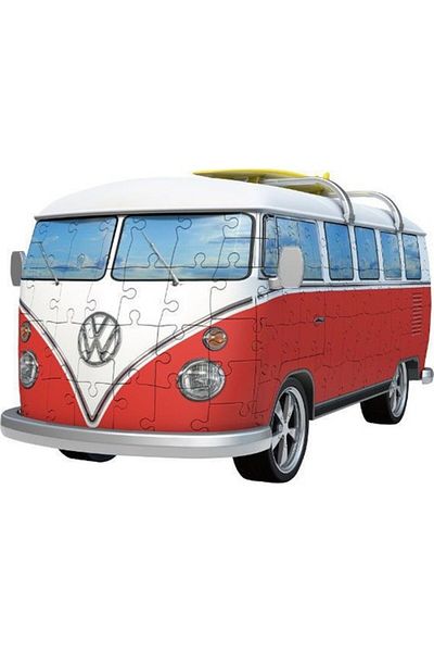 RAVENSBURGER أحجية الصور المقطوعة Vw Volkswagon Bus ثلاثية الأبعاد - 162 قطعة، ثلاثية الأبعاد