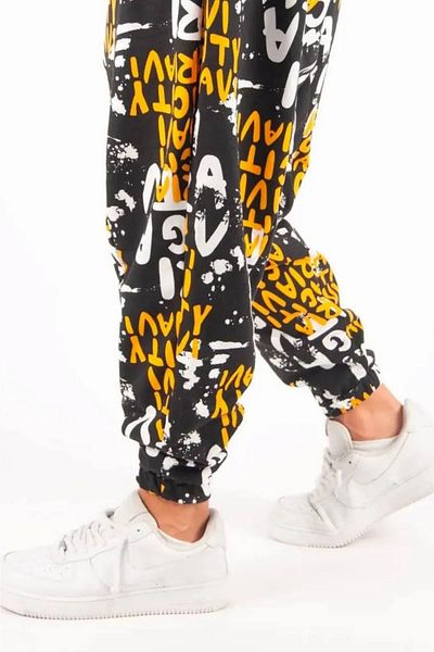 Superbluemexico Men's Casual Patterned Jogger Baggy Trousers