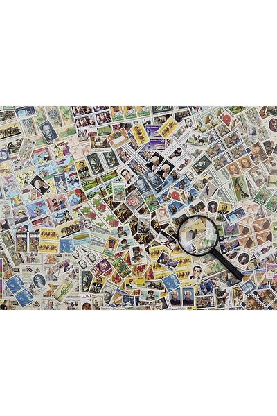 RAVENSBURGER لغز مجموعة طوابع البريد العالمية المكون من 500 قطعة