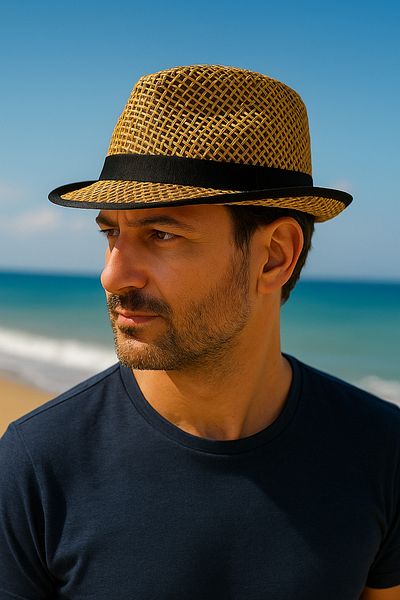 Avantaj Kapıda Лятна филцова шапка Verano Uomo Premium – дишаща, устойчива на пот, стил за плаж и град