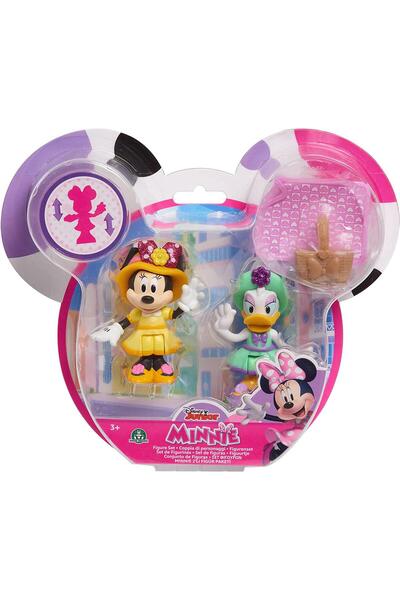 Disney Minnie Mouse Ve Daisy 2 Li Figür Paketi Sarı Mınnıe Mouse Ve Piknik Sepeti