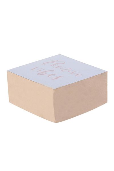 Pyrus Cube Block Notepad Gold Note Paper