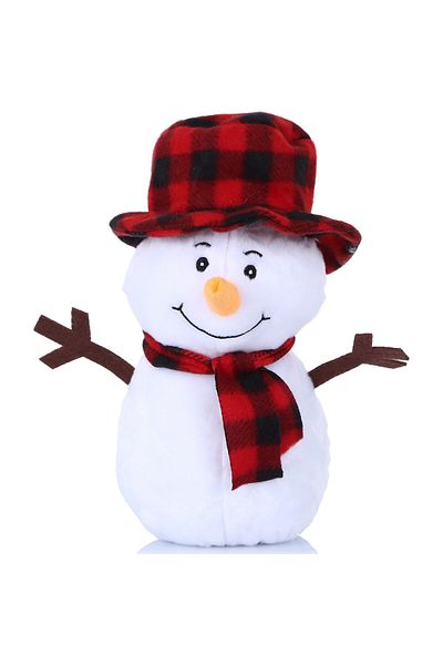 Selay New Year Snowman Plush Snowman Fluffy Toy 25 cm