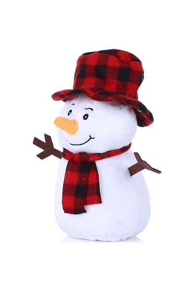 Selay New Year Snowman Plush Snowman Fluffy Toy 25 cm