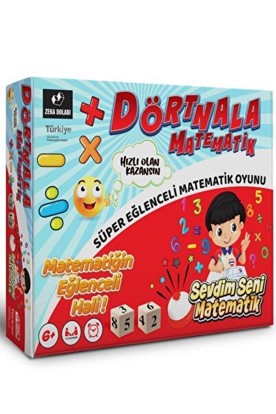 ZEKA DOLABI Dörtnala Matematik Kutu Oyunu Matematik Oyunu Işlem Toplama Çarpma Çıkarma Çarpım Tablosu