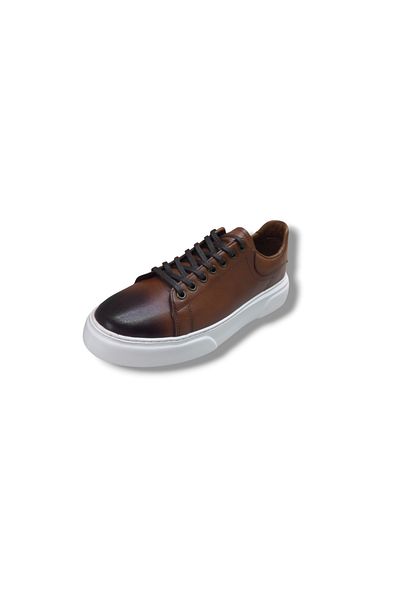 Growish Gr0310 Genuine Custom Made Floter Leather High Eva Sole Brown Sneakers Men's Shoes