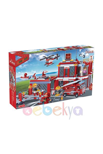 Banbao 702 Piece City Fire Station Compatible with Lego Large Set