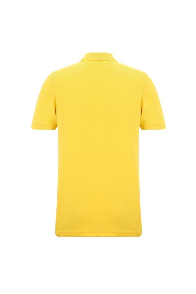Abdullah Kiğılı Embroidery Detailed Polo Collar Slim Fit Cotton T-Shirt