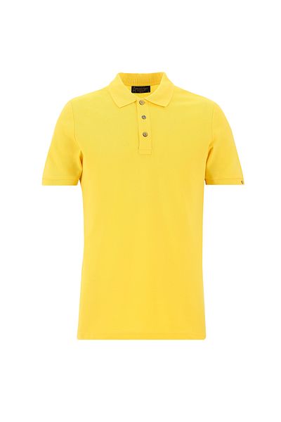 Abdullah Kiğılı Embroidery Detailed Polo Collar Slim Fit Cotton T-Shirt