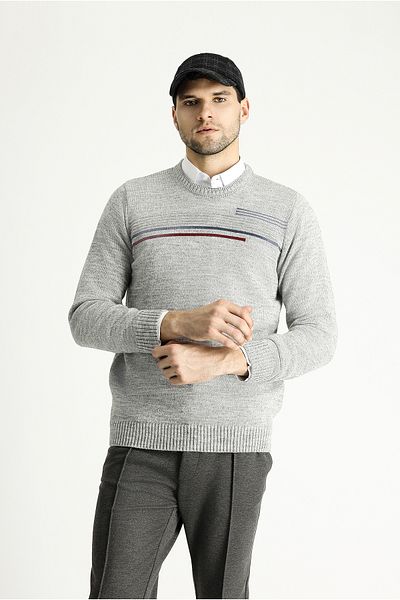 Kiğılı Crew Neck Regular Fit Patterned Knitwear Sweater