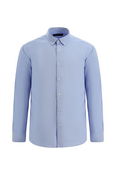 Abdullah Kiğılı Long Sleeve Regular Fit Patterned Cotton Shirt