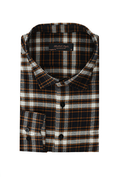 Kiğılı Великий розмір, довгі рукави, бавовняна картата сорочка