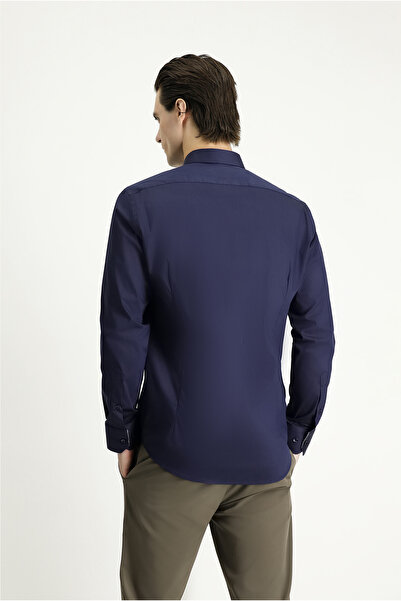 Kiğılı Κλασικό βαμβακερό πουκάμισο με μακριά μανίκια Slim Fit Slim Fit