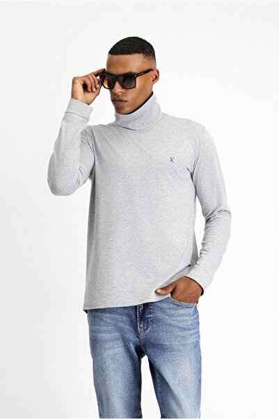 Kiğılı Cotton Slim Fit Turtleneck Sweatshirt