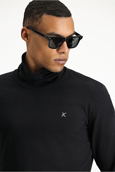 Kiğılı Hanorac slim din bumbac cu gât roscat