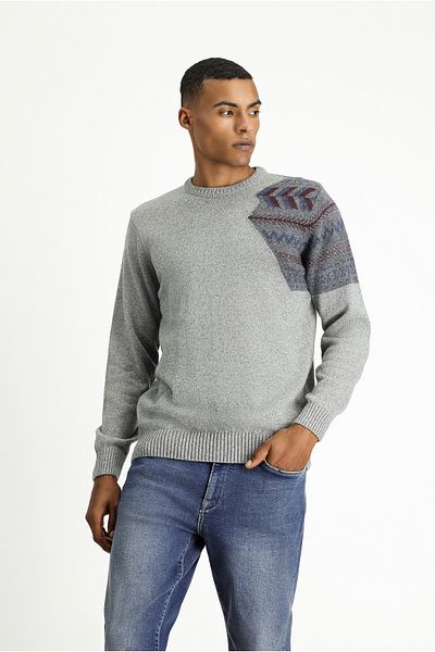 Kiğılı Crew Neck Patterned Wool Slim Fit Slim Fit Knitwear Sweater