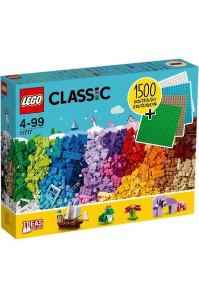 LEGO Classic Mega Kutu 1500 Parça Özel Seri Yapım Parçaları Ve Zeminler Classic Serisi