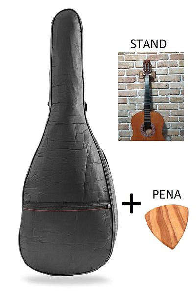 Donizetti Acoustic Guitar Case Bag - Wall Hanger Stand - Wooden Plectrums Gift