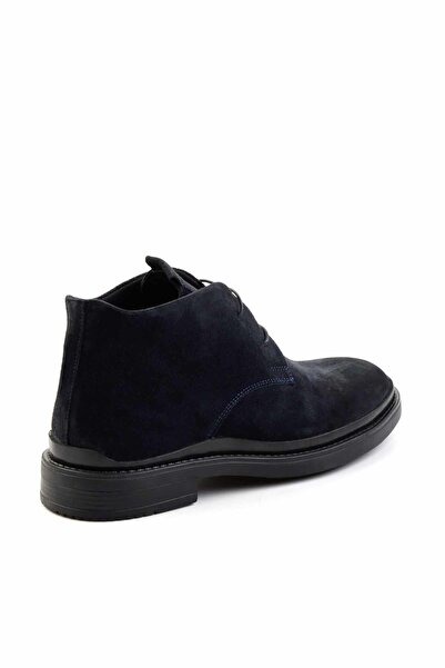 Bambi Lacivert Süet Hakiki Deri Erkek Bot & Bootie E02442052202