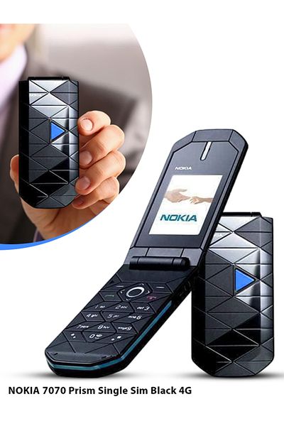 Nokia 7070 Prism Single Sim Black 4g