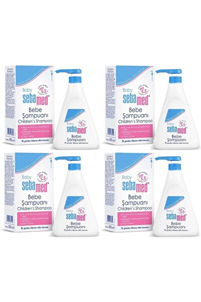 Sebamed شامبو أطفال 500 مل مع مضخة (مجموعة من 4)