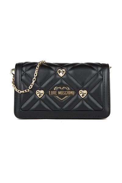 Love Moschino Portfolio Wallet s prošívaným řetízkovým popruhem - WALLET JC5653PP1MLI0000