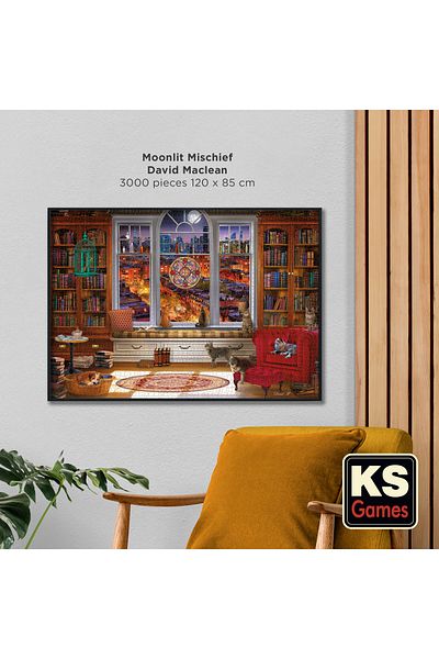 Ks Games 23020 Moonlit Mischief - 120x85cm Jigsaw Puzzle, 3000 Piece Puzzle