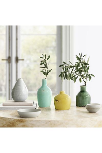 Warm Design Terra Cotta Set of 4 Vases