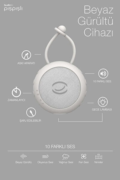BUDİZZZ Budizzz Beyaz Gürültü Cihazı | Bebek Uyku Arkadaşı