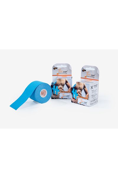 BiaTape شريط رياضي للألم باللون الأزرق مقاس 5 سم × 5 م من Bia Tape Kinesio Kinesiology