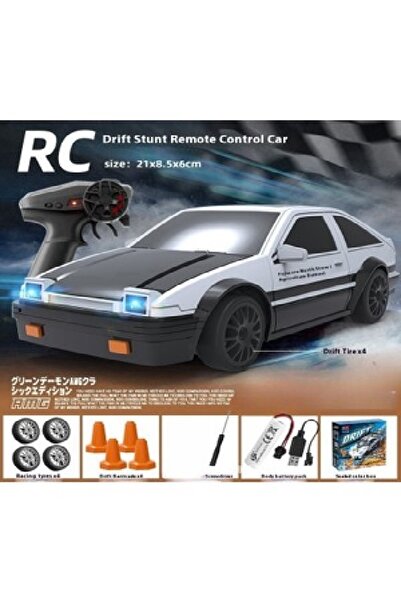 AYFİLEM Şarjlı Kumandalı Drift Arabası Full Fonksiyon Hızlı Işıklı 1:22